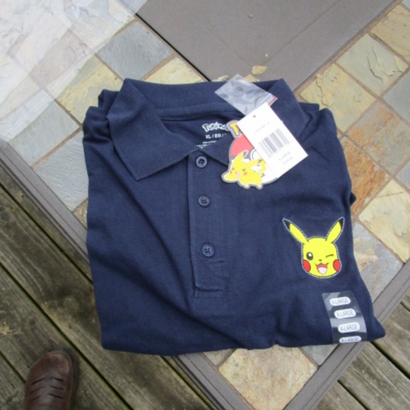Pokémon Pikachu Wink Polo - Blue - Picture 1 of 7